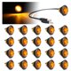 thumbnail image 1 of Luz indicadora lateral TMH 19 mm ámbar 3 LED 12 V (paquete de 20), 1 of 6