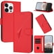 thumbnail image 1 of Funda Cartera Fibra de Carbono para iPhone 15 Pro Max con Soporte y Cierre Magnético Rojo, 1 of 6