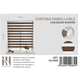 thumbnail image 1 of Cortina Enrrollable Duo Color Marron 140x200cm Iii Musas, 1 of 2