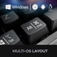 thumbnail image 5 of Teclado Adesso AKB-670UB con interruptores azules y tecla IA, 5 of 8