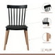 thumbnail image 3 of Comedor Mesa Redonda Negra 80cm + 4 Sillas Windsor Negras, 3 of 8