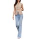 thumbnail image 2 of INSPIRE CHIC Chaleco de Traje a Cuadros para Mujer Gingham Sin Mangas Oficina Cuello Redondo Blazer Chaleco de Negocios M Caqui, 2 of 6
