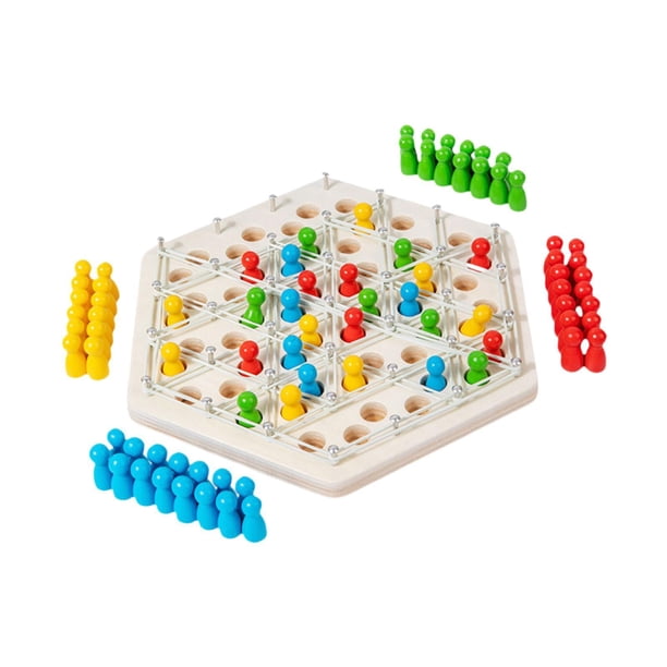 Juego de ajedrez Chain Triangle, juego de rompecabezas de ajedrez en cadena, juego interactivo, estrategia de educación temprana, juego de tablero, fi