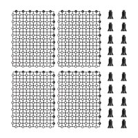 Magideal - Tablero De Aislamiento De Pecera, Tablero De Filtro Inferior, Accesorios De Acuario, Para Aislamiento, Partición De Pecera, Divisor Inferior De Acuari 4 Piezas