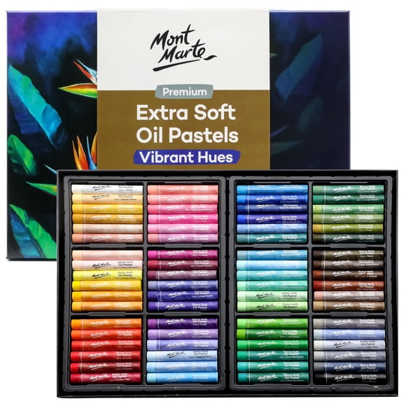 Pasteles Al Óleo Extra Soft 72 Piezas Colores Surtidos