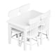 thumbnail image 4 of 5 Uds Mesa De Comedor Silla Modelo Conjunto 1:12 Casa De Mu?ecas Muebles En Miniatura Blanco, 4 of 4