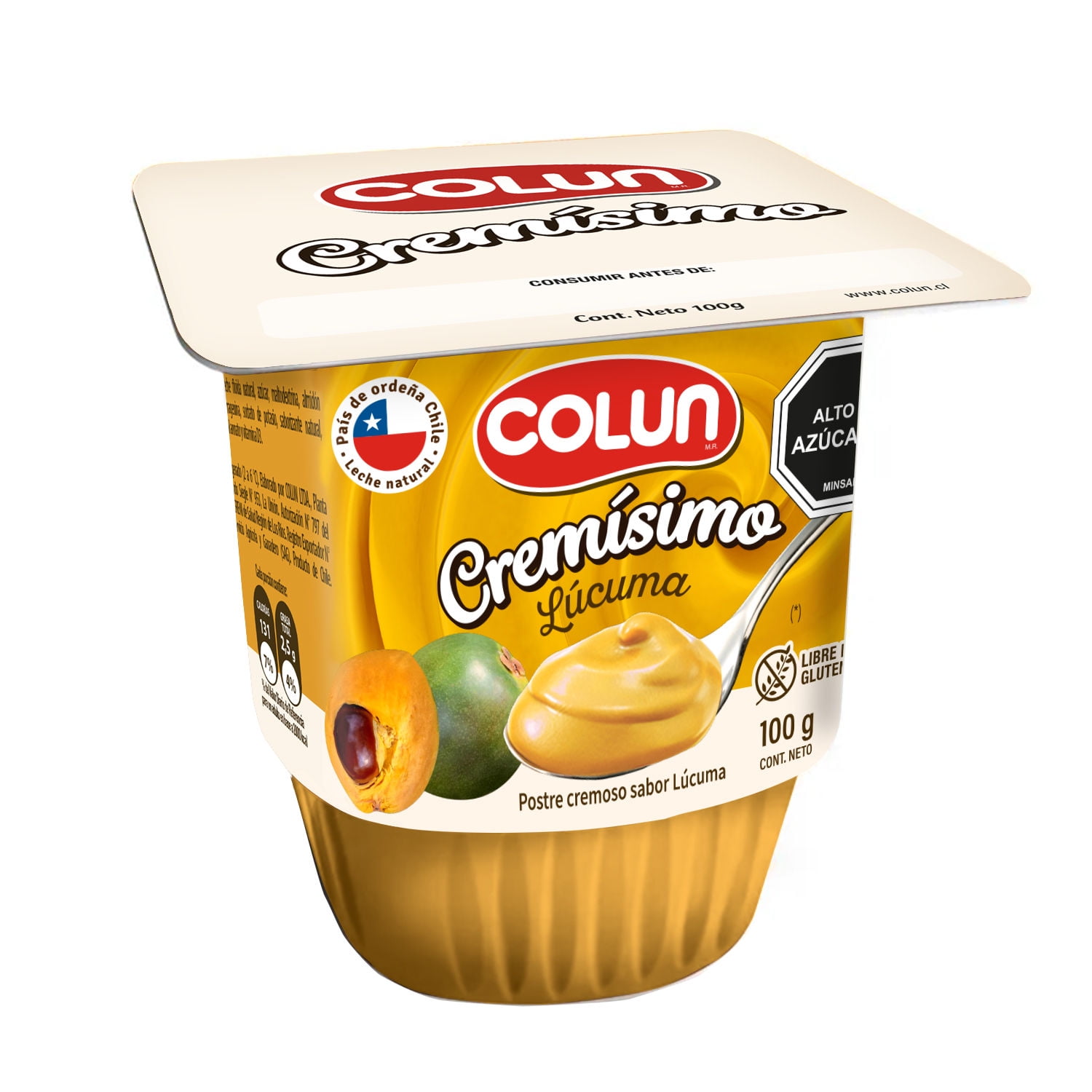 Postre Cremisimo Sabor Lucuma Pote 100 g Colun