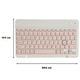 thumbnail image 3 of Funda Con Teclado Rosado Para Samsung S9 Plus/S9 Fe+ Español, 3 of 7