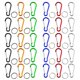 thumbnail image 1 of Mosquetón con clip Wobe, 30 unidades, puerta con resorte con anillo en D, 1 of 6
