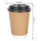 thumbnail image 3 of X50 Vaso Cafe Kraft Vasos Desechables Doble Pared C/tapa 8oz Marrón Claro / Vaso Kraft Doble Pared 8, 3 of 9