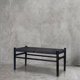 thumbnail image 2 of Banqueta Agustina Comedor Madera Maciza y Trenzado Negro 90 cm, 2 of 2