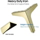 thumbnail image 3 of Patas para muebles de 17,5 cm (7"), 4 patas triangulares de metal modernas con forma de diamante, ideales para armarios, sofás, sillones y otomanas., 3 of 6