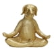 thumbnail image 1 of Estatua De Perro Estética Dorada Meditación Perro Escultura Para Escritorio Sala De Estar Hogar, 1 of 3