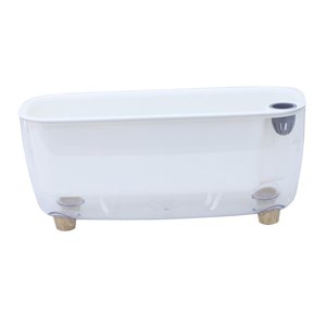 Ioensy - Maceta De Flores Con Autorriego, Maceta Transparente Para Escritorio Interior Y Exterior, Balcón