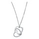 thumbnail image 1 of Collar Unión Forever, Plata 925 Y Circonitas Pavé, Corazón Plateado, 1 of 4