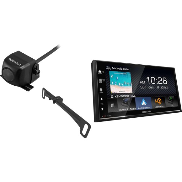 Estéreo para auto Kenwood DMX709S eXcelon con pantalla táctil de 6.95 pulgadas (17.6 cm) CarPlay/Android Auto Bluetooth
