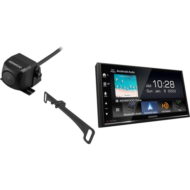Estéreo para auto Kenwood DMX709S eXcelon con pantalla táctil de 6.95 pulgadas (17.6 cm) CarPlay/Android Auto Bluetooth