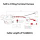 thumbnail image 2 of Paquete de 6 arneses de terminales SPARKING SAE a O Ring, 61 cm, 16 AWG, 2 of 9