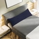 thumbnail image 3 of REGALWOVEN Juego de 2 fundas para almohadas corporales con cremallera para almohadas corporales, Queen Azul Marino, 3 of 7