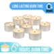 thumbnail image 5 of Velas de té Stonebriar, blancas, sin perfume, 50 unidades, 5 of 8