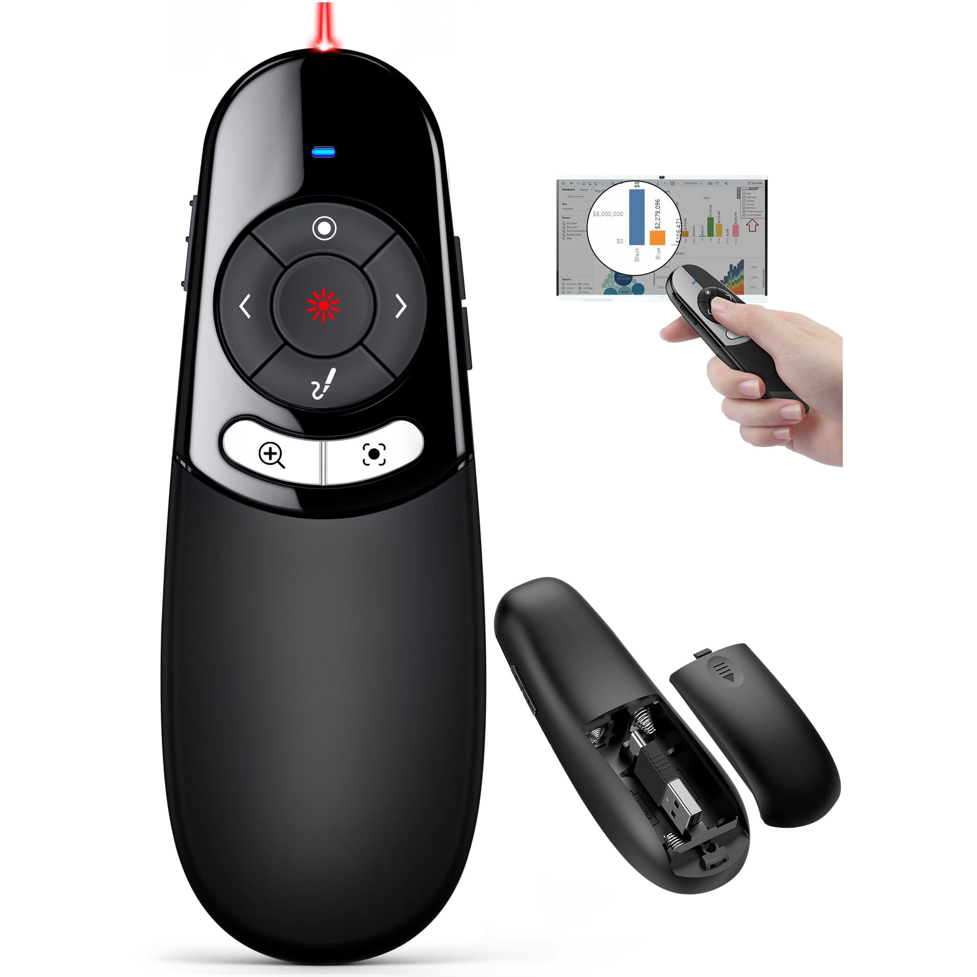 Clicker De Presentación Dinostrike Físico Y Digital