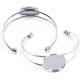 thumbnail image 2 of Lote de 5 pulseras ZX Jewelry con cabujón redondo de 1 pulgada para hombre y mujer., 2 of 3