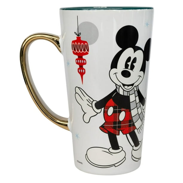 Tazon Diseño Navideño Raton Dibujo Animado De 450ml Ceramica