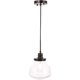 thumbnail image 1 of Lámpara Colgante Living District Lyle Negro Vidrio Transparente 110V, 1 of 9