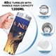 thumbnail image 5 of Un Nuevo Amanecer Vaso aislado de acero inoxidable con asa, diseño temático, regalo para familia, amigos y fans; incluye pajita y encaja en el portavasos estándar, 40 oz, 5 of 6