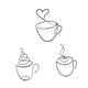thumbnail image 1 of Decoración de pared de 3 piezas con taza de café, decoración de pared, decoración del hogar, regalo, adorno, letrero de café para baño, vacaciones, fi, 1 of 5