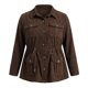 thumbnail image 5 of GRACE & GRANDEUR Chaqueta Casual de Mujer de Talla Grande Pana con Cordón en la Cintura, 5 of 7