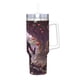 thumbnail image 2 of Deadpool Vaso aislado de acero inoxidable con asa, diseño temático, regalo para familia, amigos y fans; incluye pajita y encaja en el portavasos estándar, 40 oz, 2 of 6