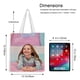 thumbnail image 5 of Like Nastya Bolso de tela con estampado de lienzo para mujer, bolsa de compras reutilizable y estética, con cremallera interior, regalo para mujer,40*40cm., 5 of 6