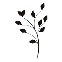 Rienda Libre Graphics - Decomural Simple Floral Flower Leaves Ws-18044