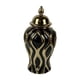 thumbnail image 2 of Tarro De Jengibre De Porcelana, Jarrón De Cerámica Con Tapa Para Fiesta, Hogar, Escritorio, S, Negro Y Dorado, 2 of 5
