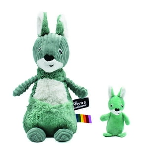 Les Ptipotos - Peluche Canguro Allezou Mamá Y Bebé - Verde