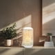 thumbnail image 2 of Farol para velas Decozen con cristal y celosía blanca, juego de 4, 2 of 9
