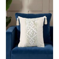 Genérico - Set De 4 Fundas De Cojin Estilo Bohemio 45X45 Cm Blanco 03