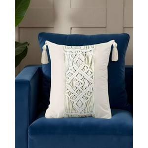 Genérico - Set De 2 Fundas De Cojin Estilo Bohemio 45X45 Cm Blanco 03