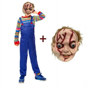 Tododisfraceschile - Disfraz Chucky Con Máscara Latex Con Pelo Talla 5 A 6 Años