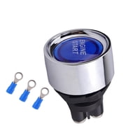 Ioensy - Pulsador Interruptor De Arranque Luz Led 50A 12V Interruptor De Botón De Arranque Del Motor Azul