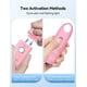 thumbnail image 4 of Alarma TECKNET de 130 dB recargable rosa para llavero, 4 of 6