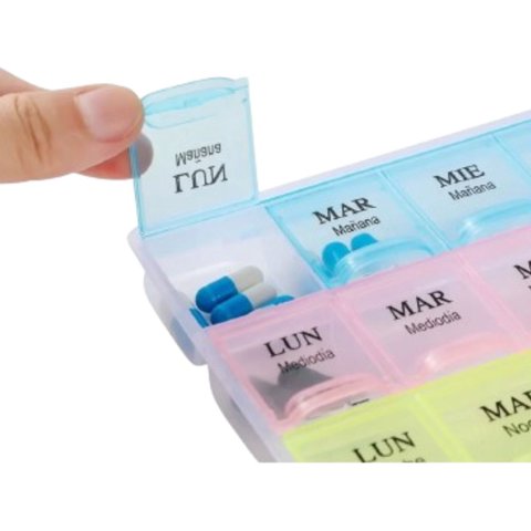 Genérico - Set 3 Pastillero Organizador Semanal Portatil Practico Lau