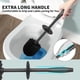 thumbnail image 4 of Juego de escobillas para inodoro Uptronic, paquete de 2 con mango extra largo, color negro, 4 of 7