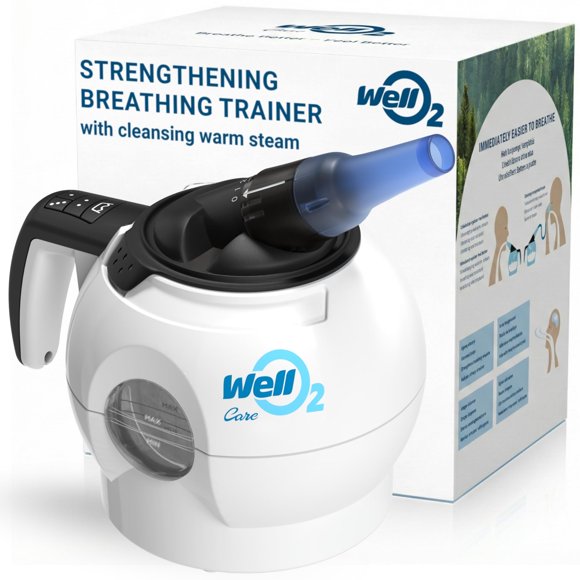 Entrenador Respiratorio WellO2 con Resistencia al Vapor y Aplicación