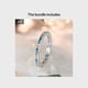 thumbnail image 4 of Eternity Ring with Colorful Zircon - 18K Gold Plated Hand Jewelry for Women and Girls - Fine Gift for Any Occasion, 4 of 4