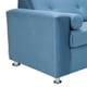 thumbnail image 3 of Sofa Vivo 3c Felpa 12 Azul Petroleo, 3 of 5