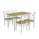 thumbnail image 1 of Comedor Estocolmo 4 Sillas Café Claro, 1 of 3