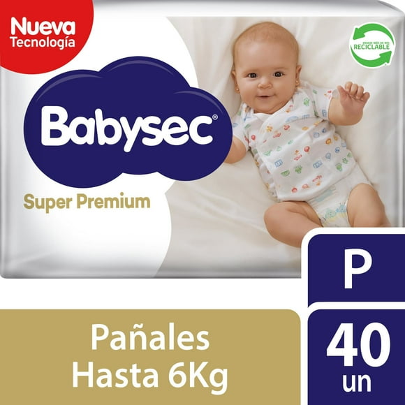 Pañales Babysec Súper Premium P