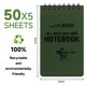 thumbnail image 2 of Cuaderno Yamadura 8 cm x 13 cm Verde Pack de 5 Impermeable, 2 of 6